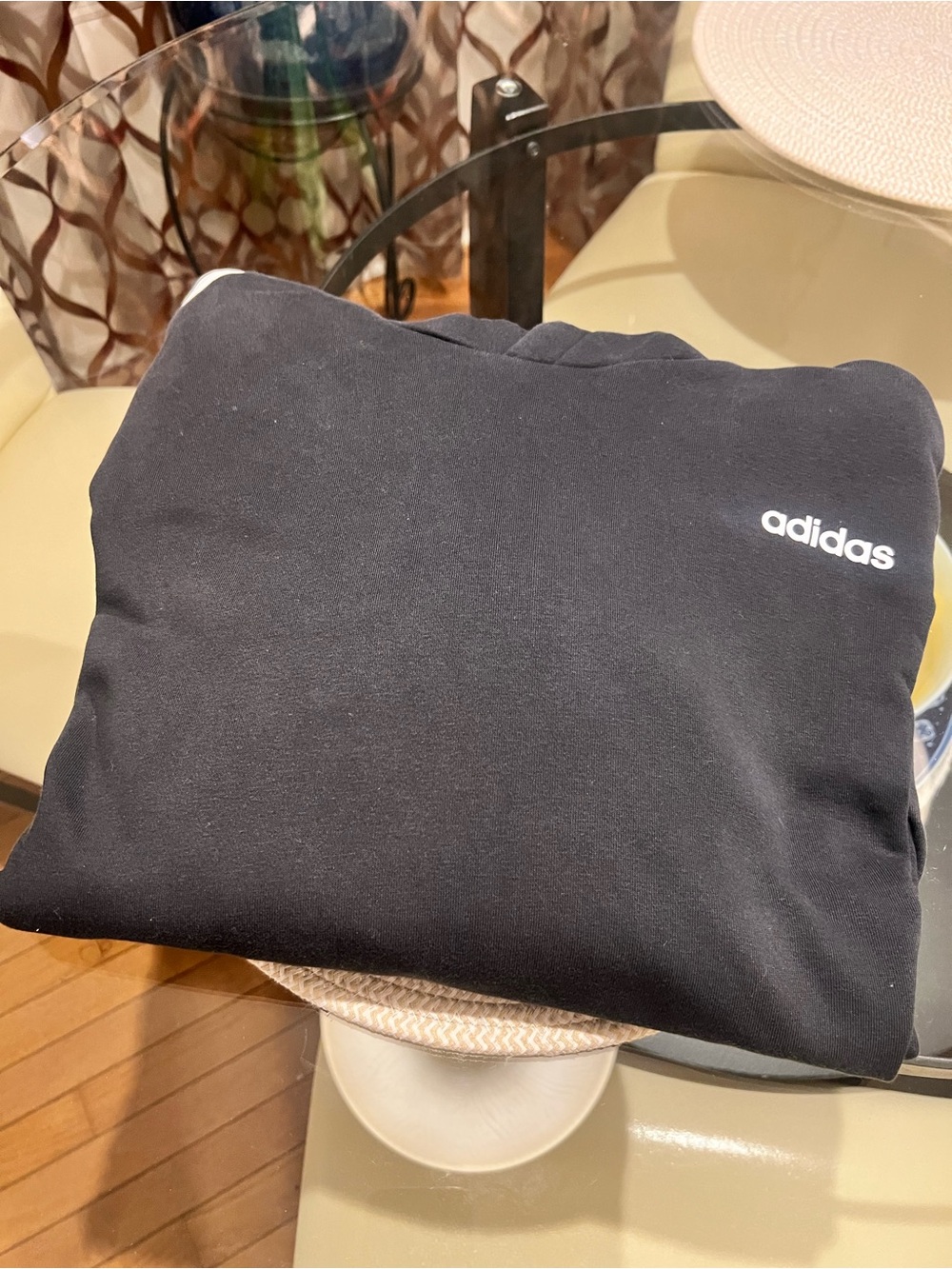 Two Adidas Hoodies - Men's 2XL Black & Red - Picture 3 of 6